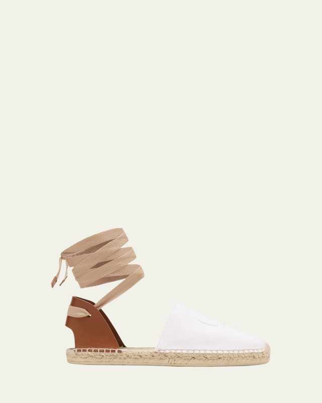Nanou Cotton Ankle-Tie Espadrilles