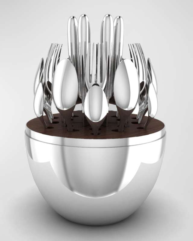 24-Piece Mood Silver-Plated Flatware Service