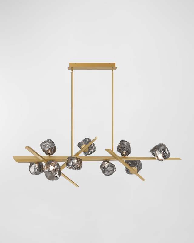 Thorah 9-Light LED Golden Chandelier