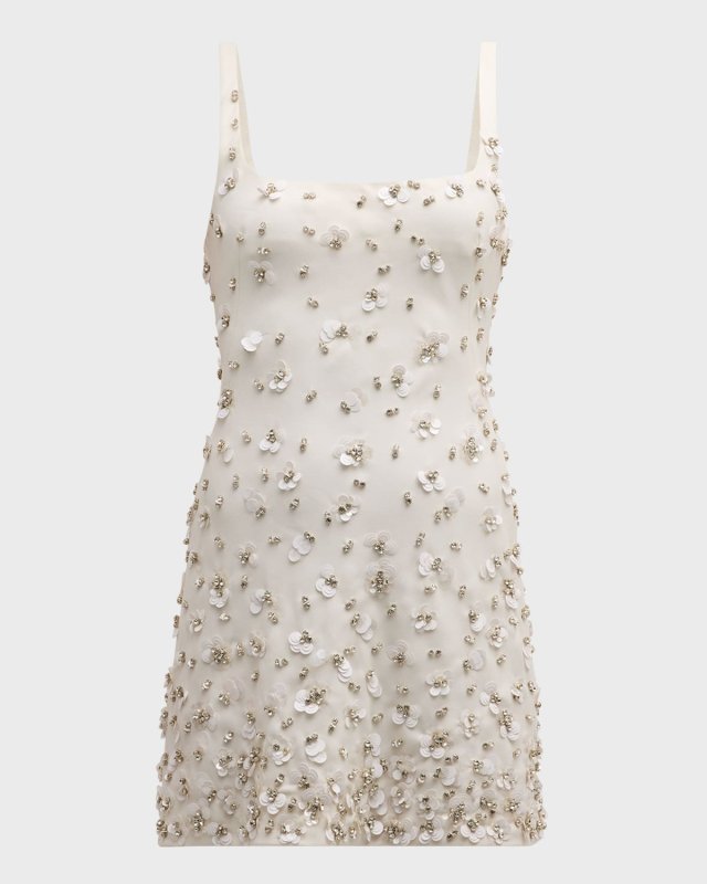 Ziva Sequin & Rhinestone Mini Dress