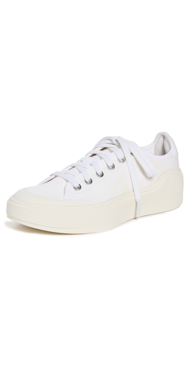 adidas by Stella McCartney Court Sneakers White/White/Off White