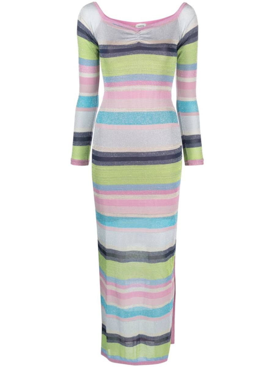 Zephyr striped maxi dress