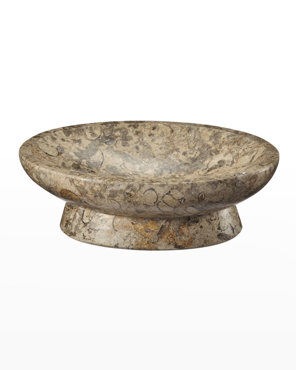 Fossil Stone Oval Soap Dish