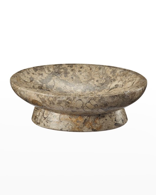 Fossil Stone Oval Soap Dish