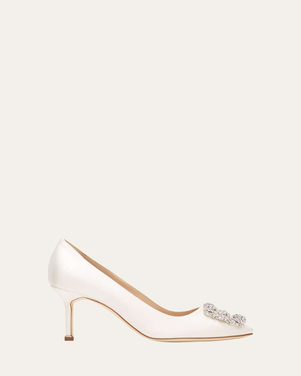 Hangisi Satin Buckle Pumps