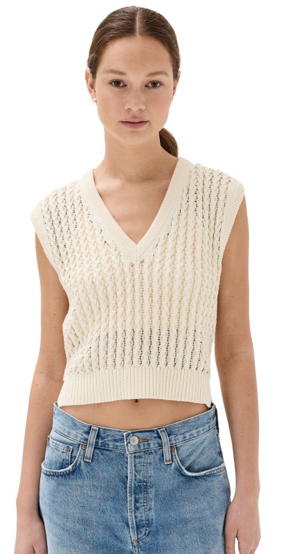 SIMKHAI Dillon Vest Ivory