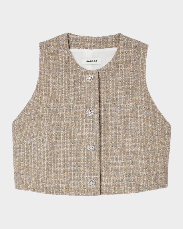 Javier Tweed Crop Top