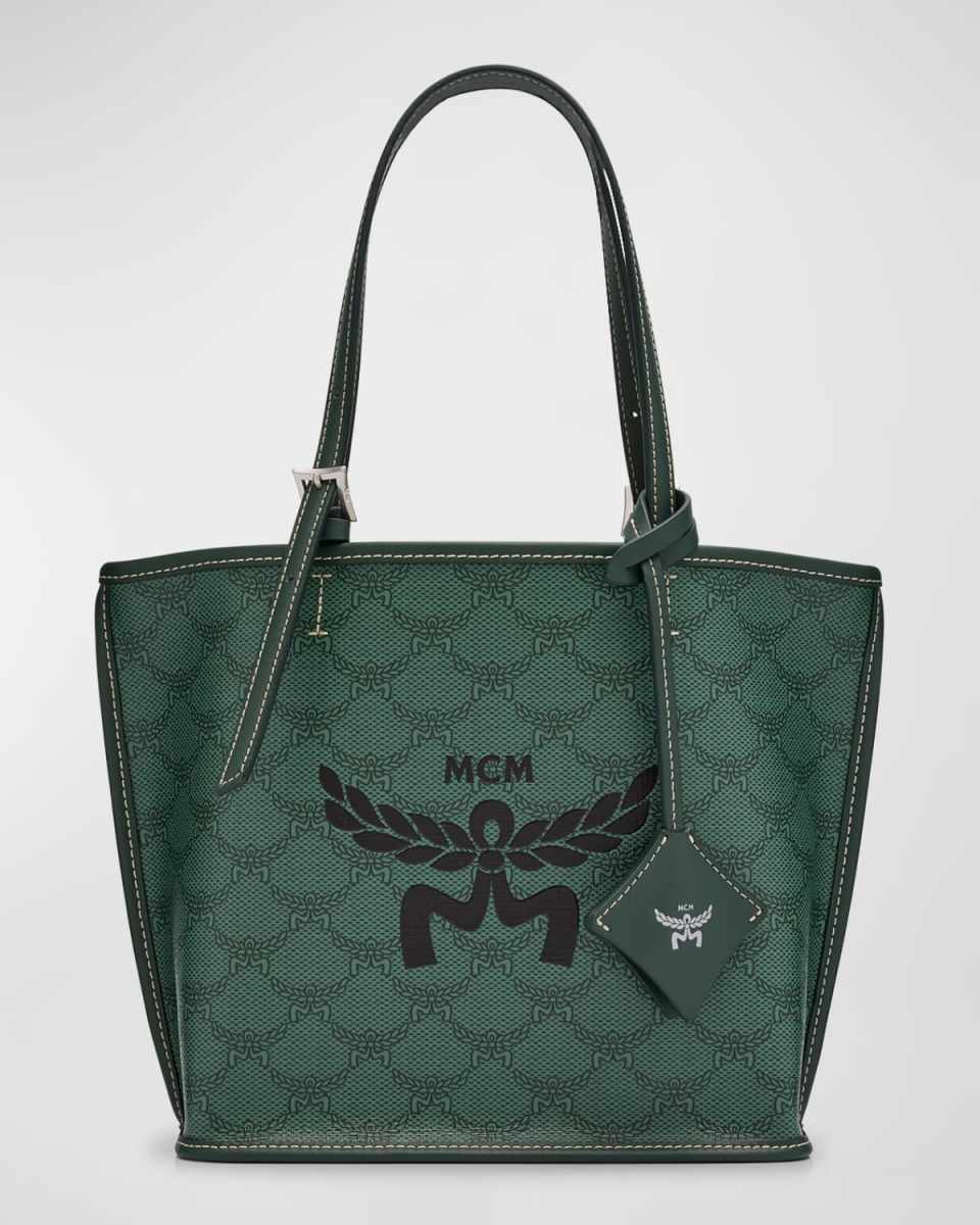 Lauretos Monogram Canvas Shopper Tote Bag
