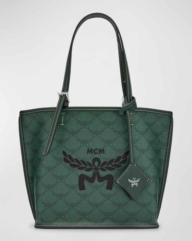 Lauretos Monogram Canvas Shopper Tote Bag