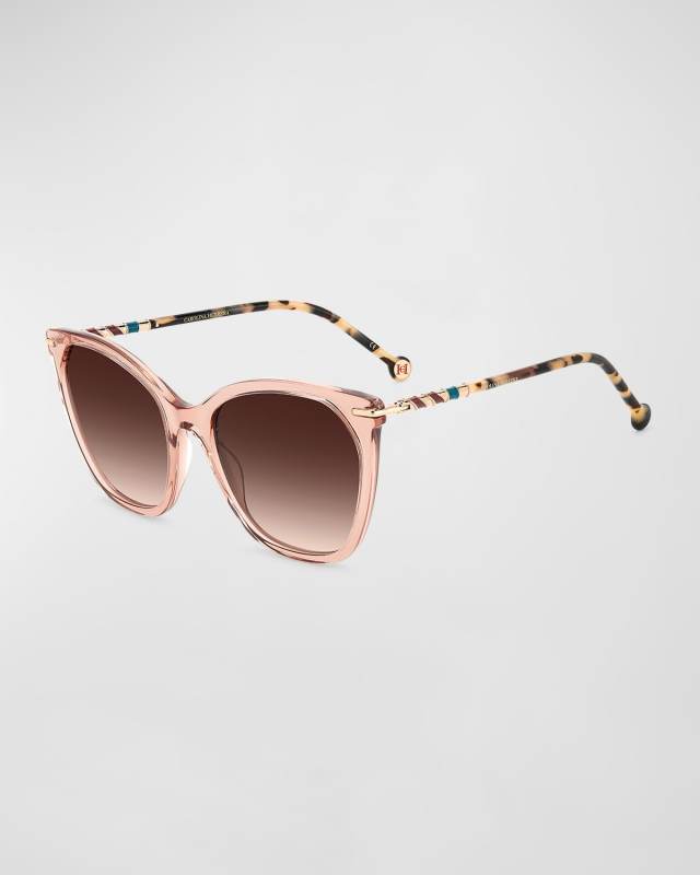 Multi-Color Acetate Cat-Eye Sunglasses