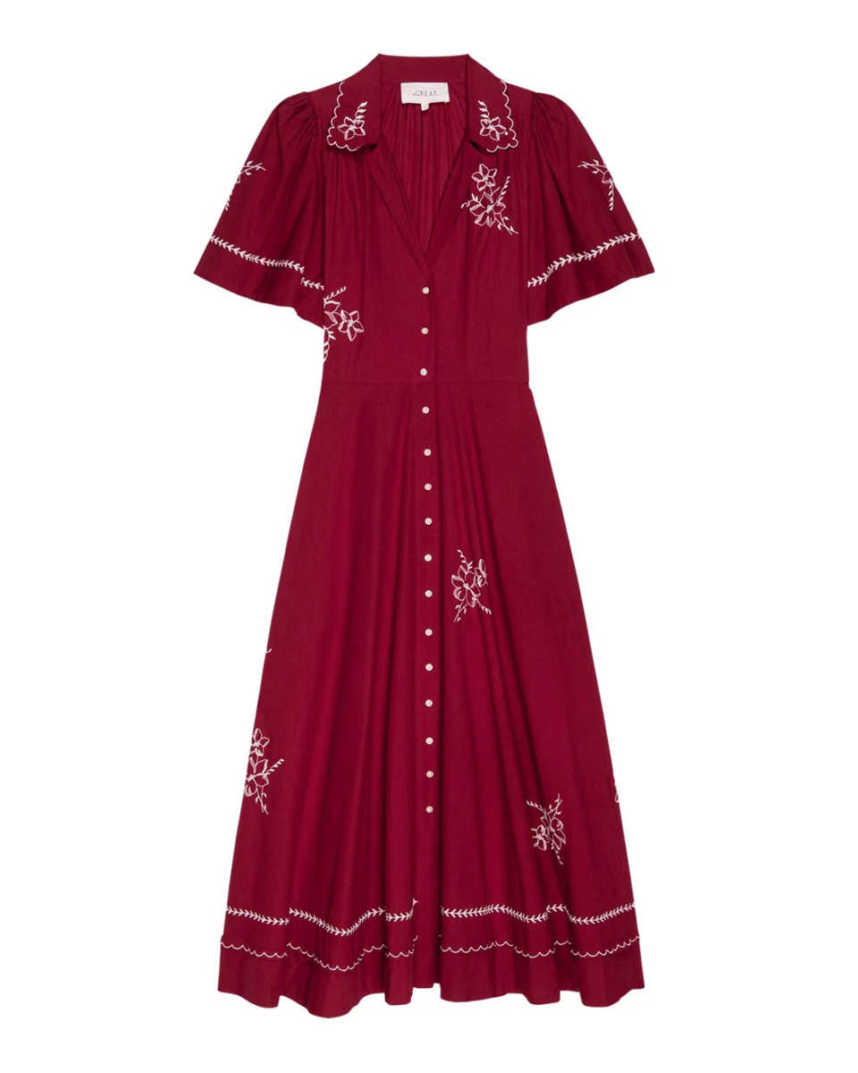 The Bridge Dress with Hanky Embroidered