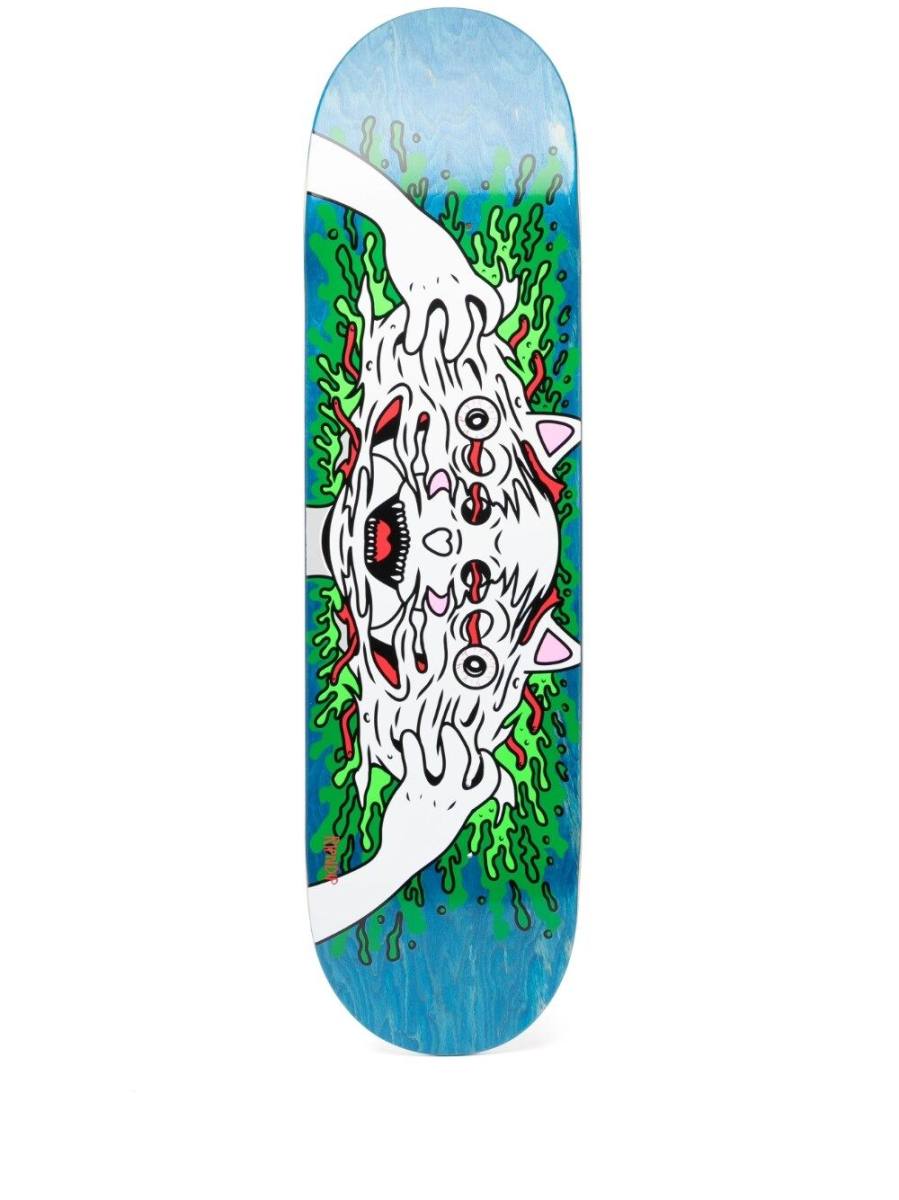 illustration-print skate deck