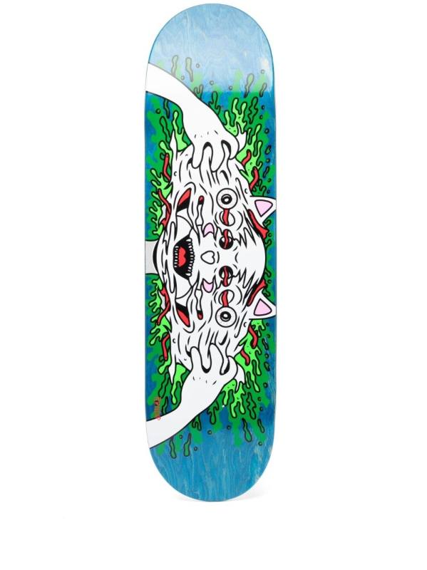 illustration-print skate deck