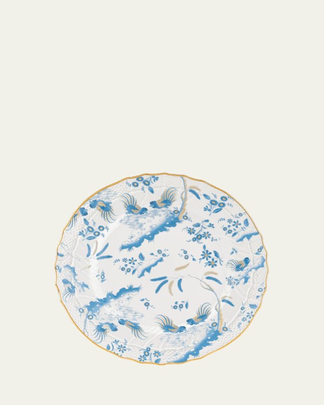 Oro di Doccia Soup Plate, Turchese