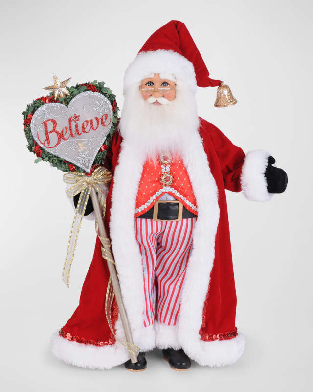 Lighted Believe in the Magic Santa Figure