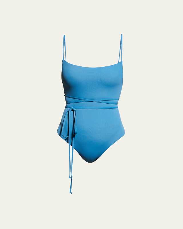 The K. M. Tie Cheeky One-Piece Swimsuit