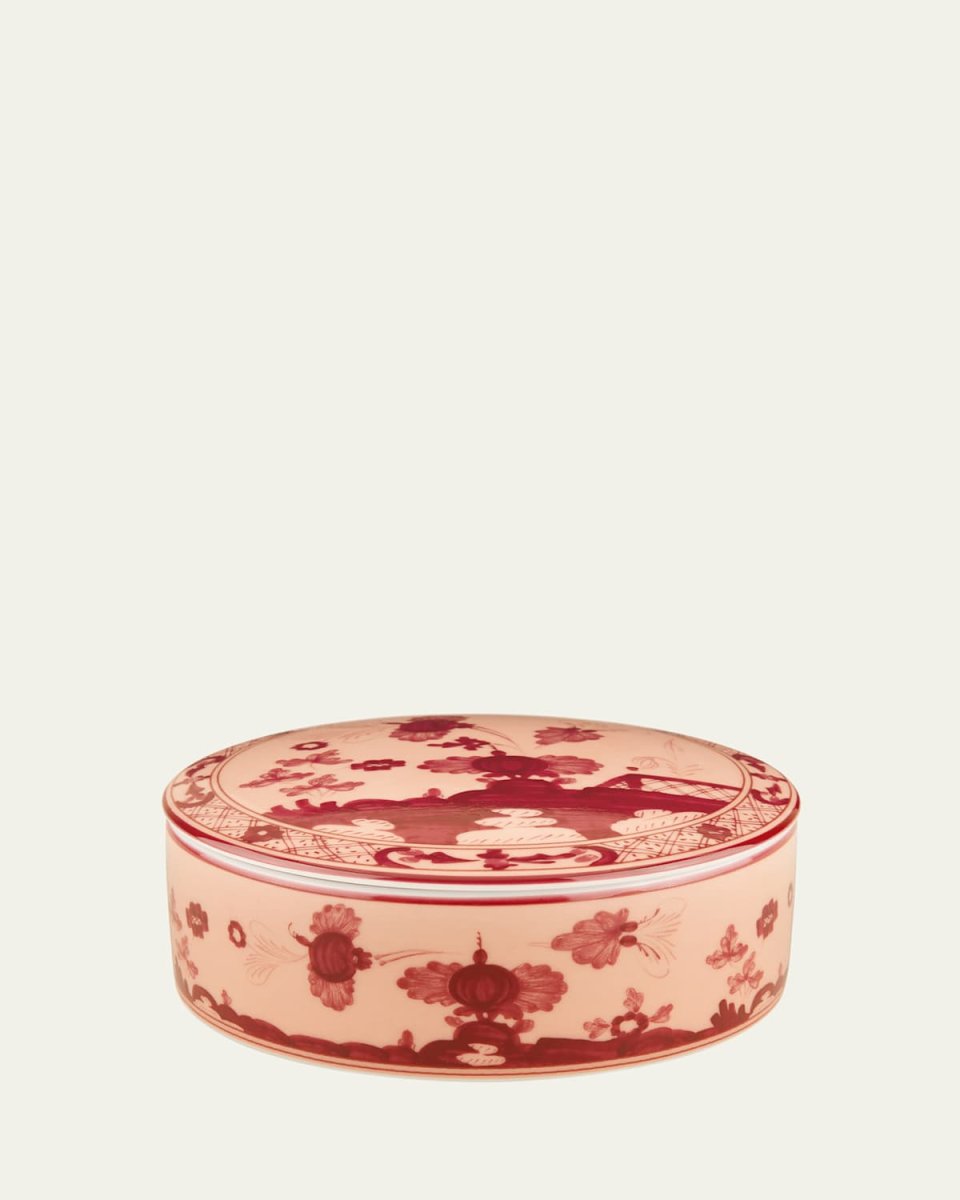 Vermiglio Round Covered Box