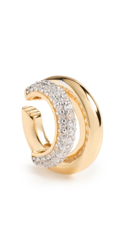 SHASHI Bree Ear Cuff Silver/Gold