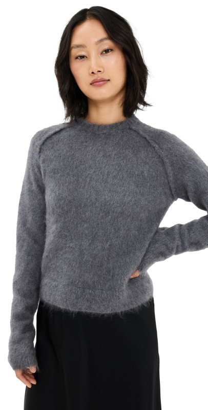 Jil Sander Crew Neck Sweater Rainstorm
