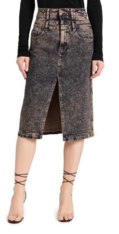 AFRM Maison Double Midi Skirt Prailine O/D Wash