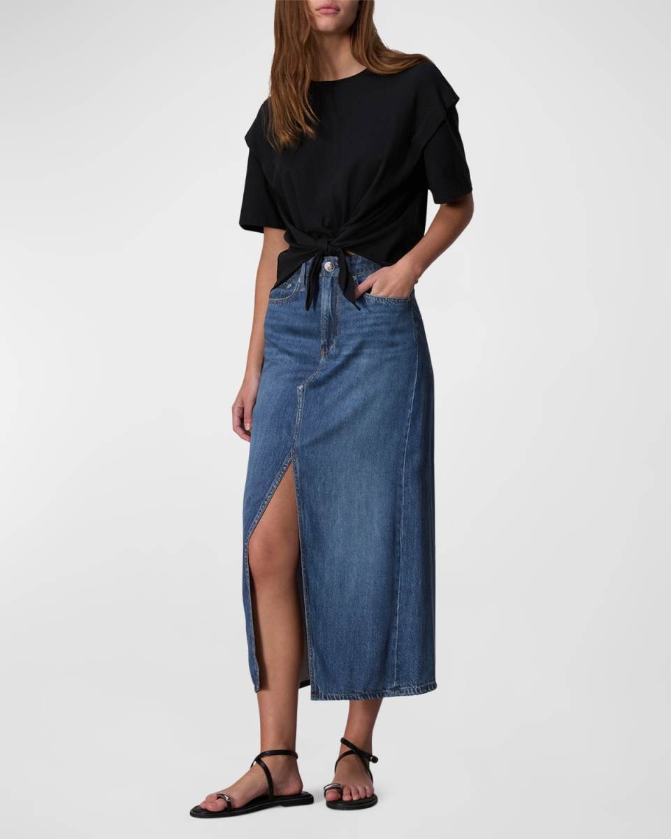 Liquid Miramar Clara Midi Skirt