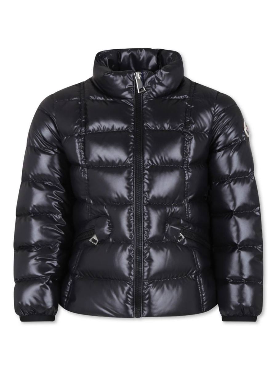 logo-appliqué quilted puffer jacket