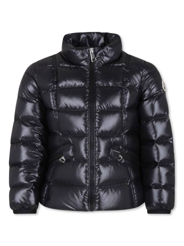 logo-appliqué quilted puffer jacket