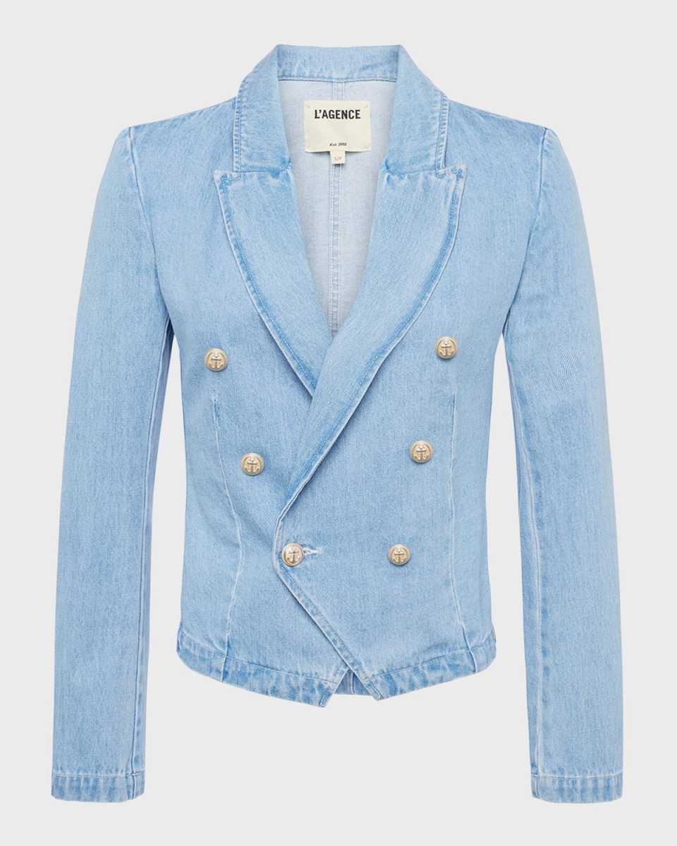 Robbie Double-Breasted Denim Jacket