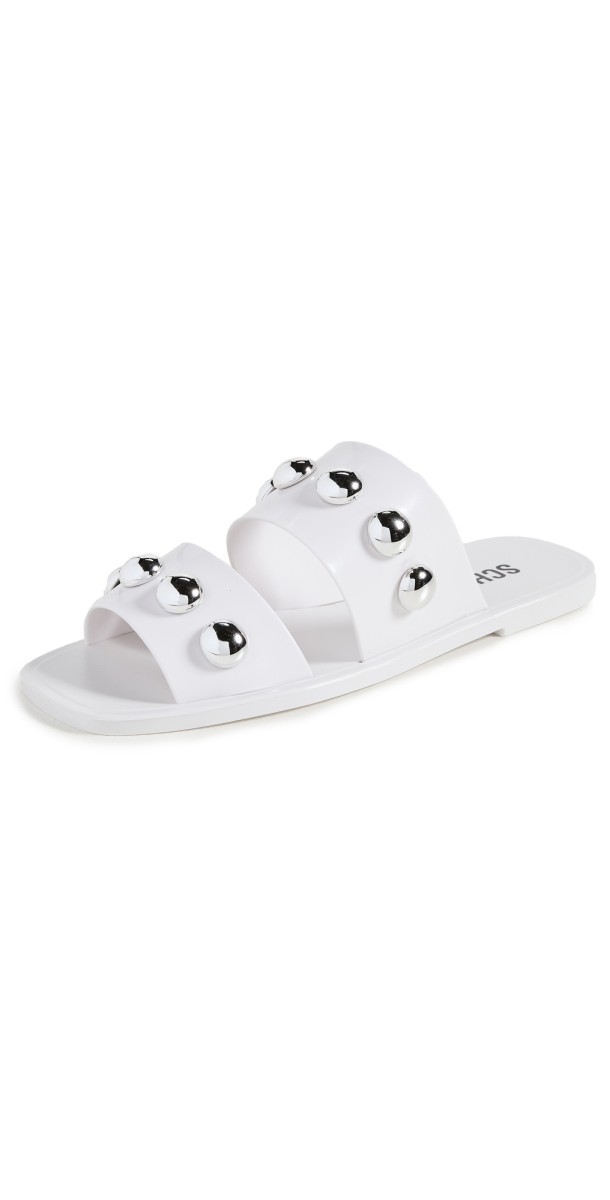 Schutz Lizzie Sandals White