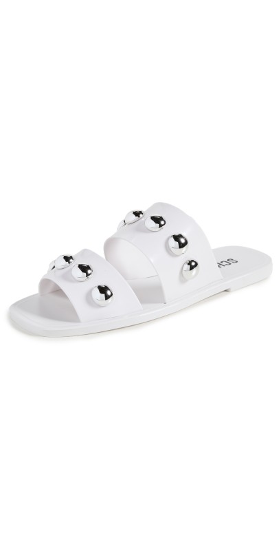 Schutz Lizzie Sandals White