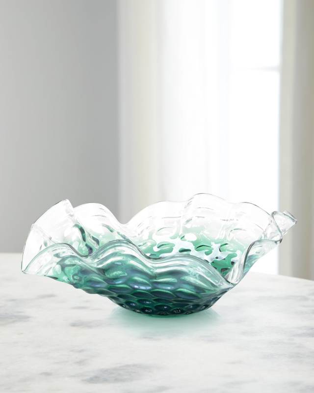 Hand-Blown Glass Bowl
