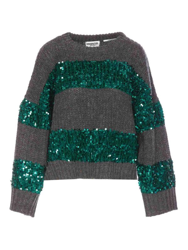 Essentiel Antwerp Pull Col Rond - Gris