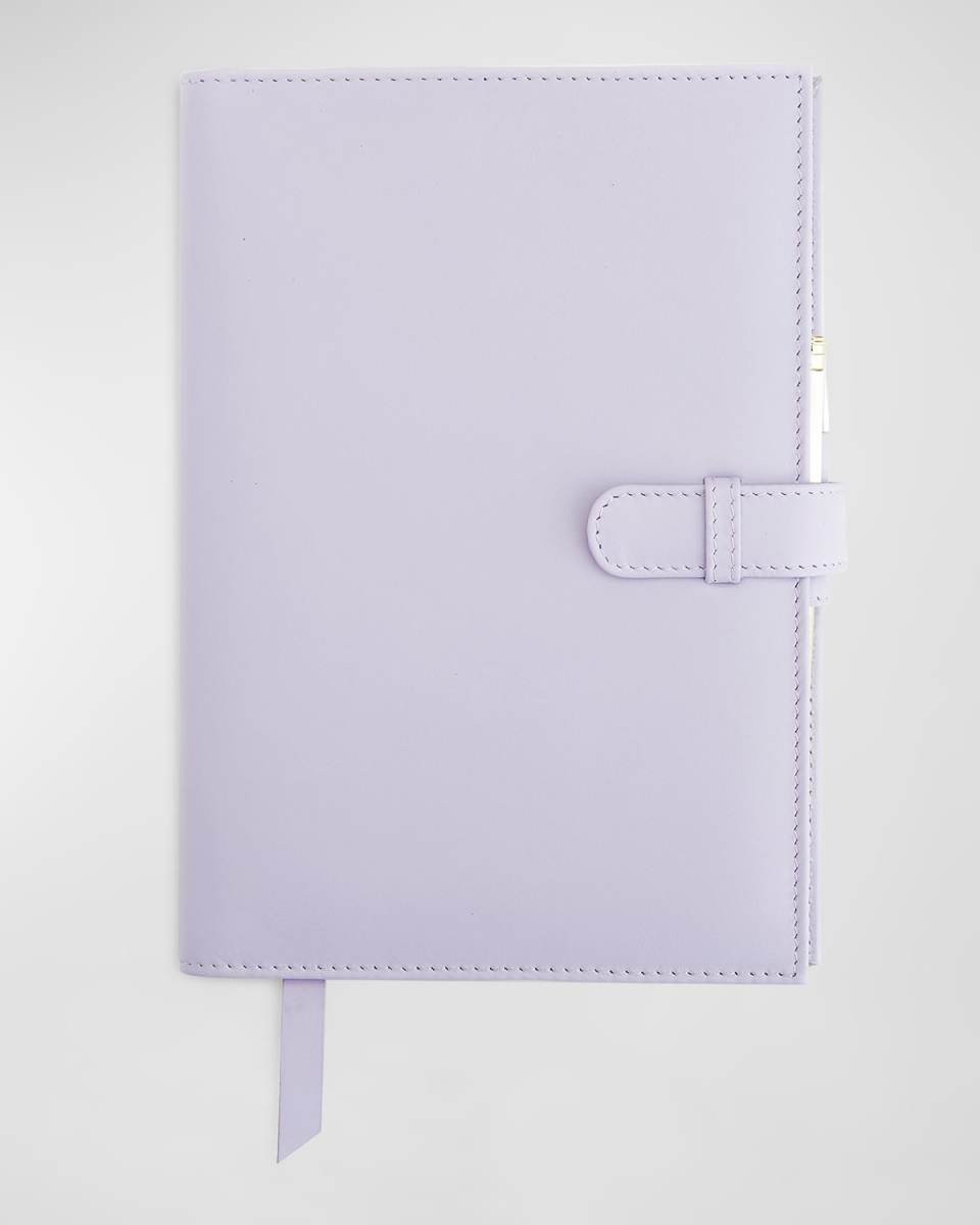 Monogrammed Leather Executive Journal with Rollerball Pen