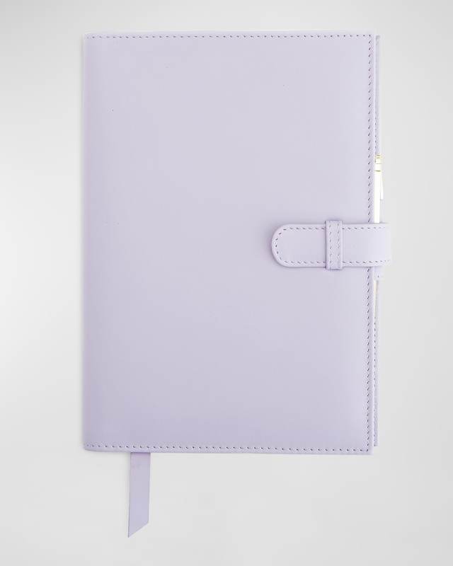 Monogrammed Leather Executive Journal with Rollerball Pen