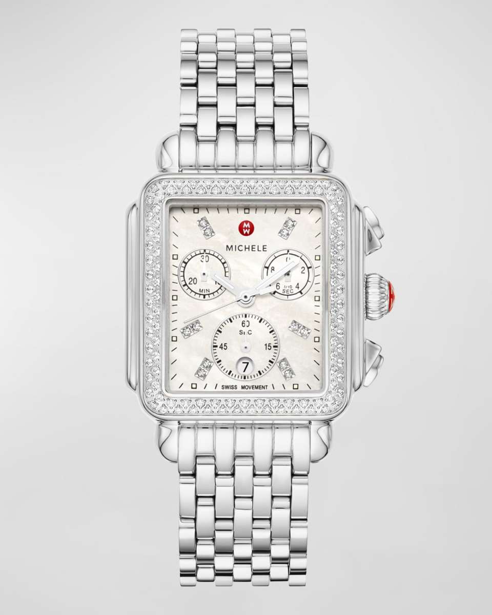 Deco 18mm Stainless Steel Diamond Bracelet Watch