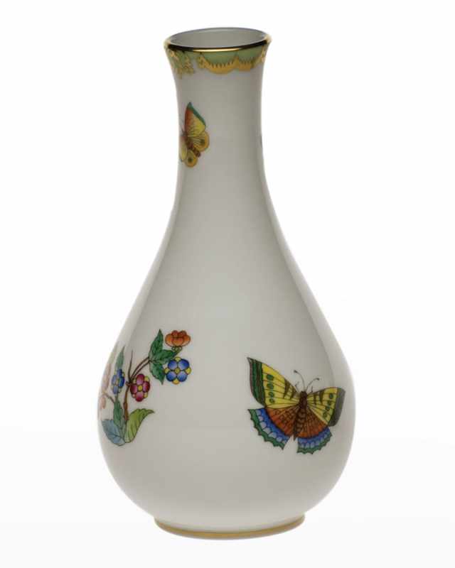 Queen Victoria Green Vase