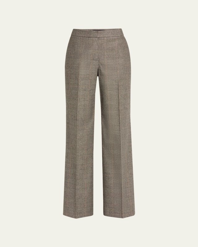 Nemo Plaid Straight-Leg Pants