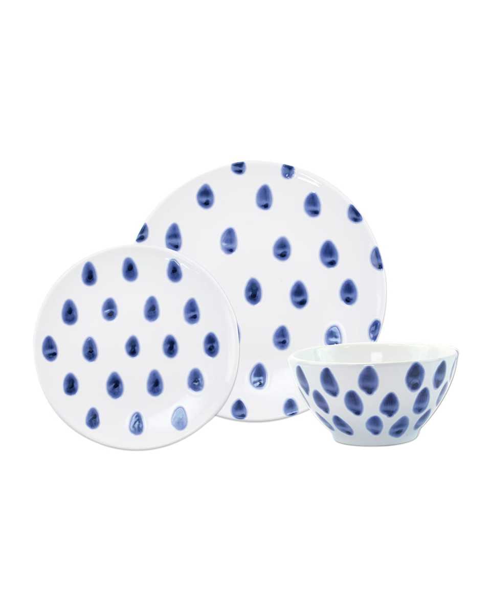 Santorini Dot 3-Piece Place Setting