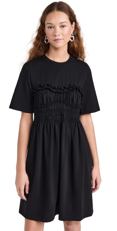 Cecilie Bahnsen Valencia Dress Jersey Black Black