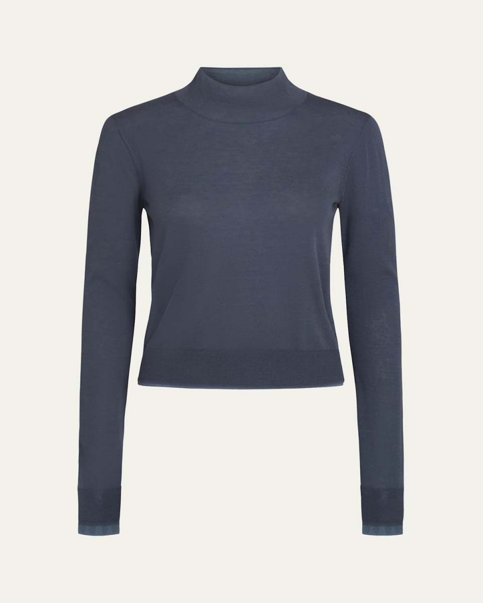 Double-Layer Turtleneck T-Shirt