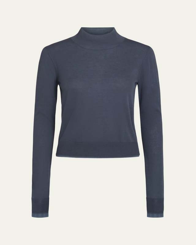 Double-Layer Turtleneck T-Shirt