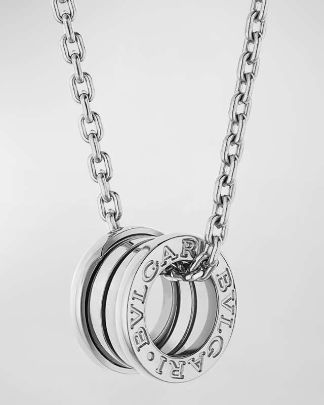 B. Zero1 Pendant Necklace in White Gold