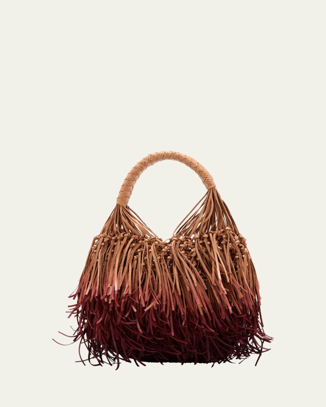 Valeria Small Fringe Hobo Bag