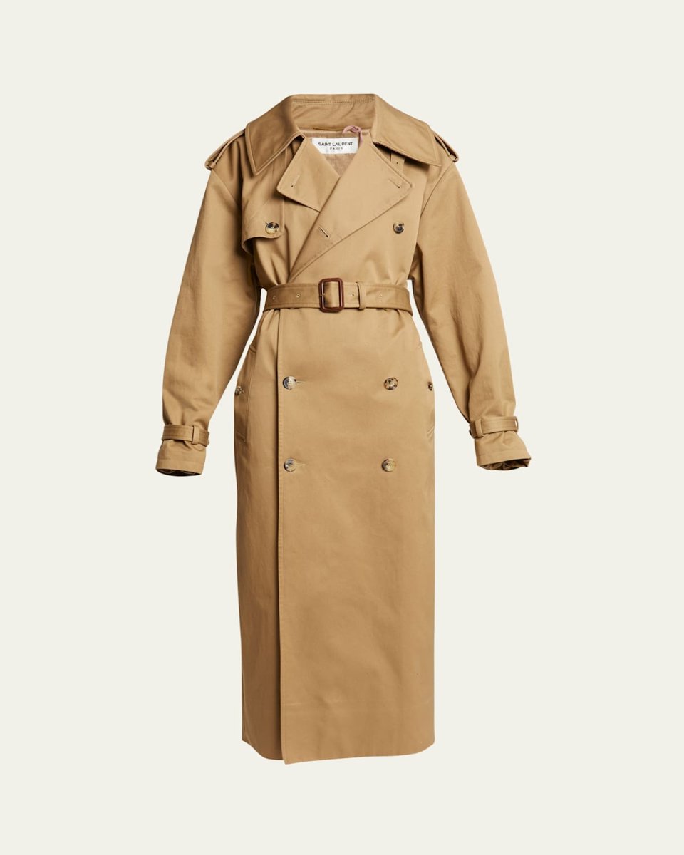 Full-Length Belted Trench Coat