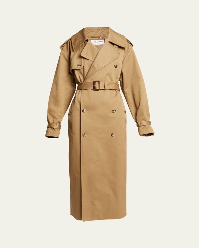 Full-Length Belted Trench Coat
