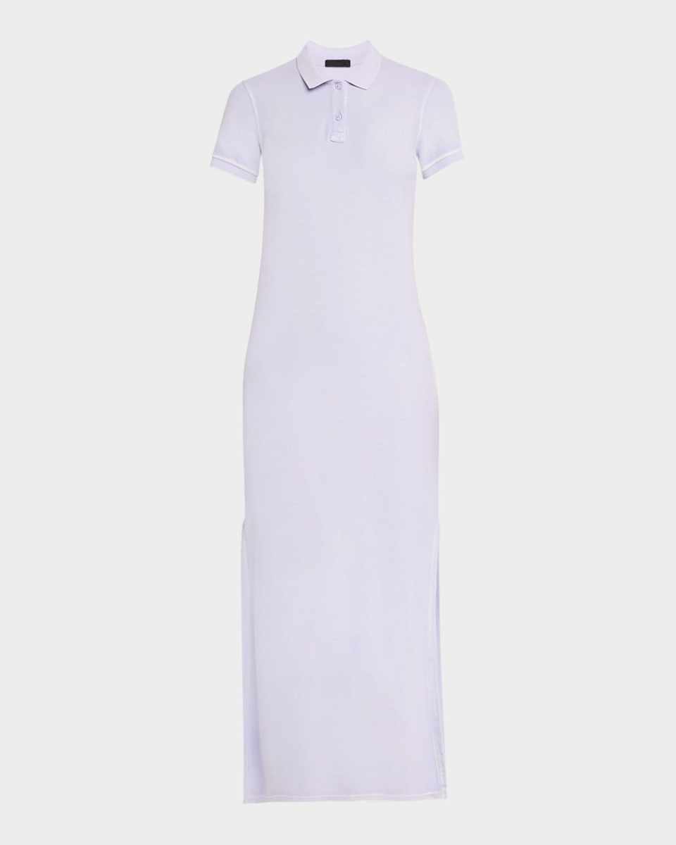 Pique with Wash Short-Sleeve Polo Dress