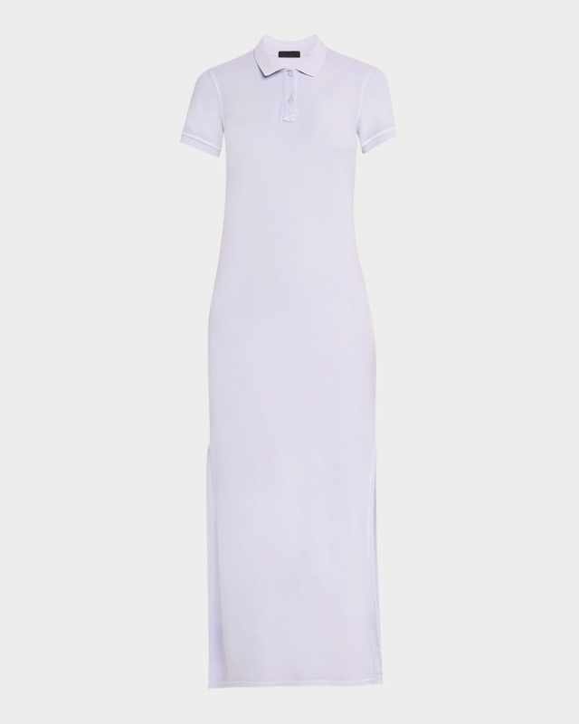 Pique with Wash Short-Sleeve Polo Dress