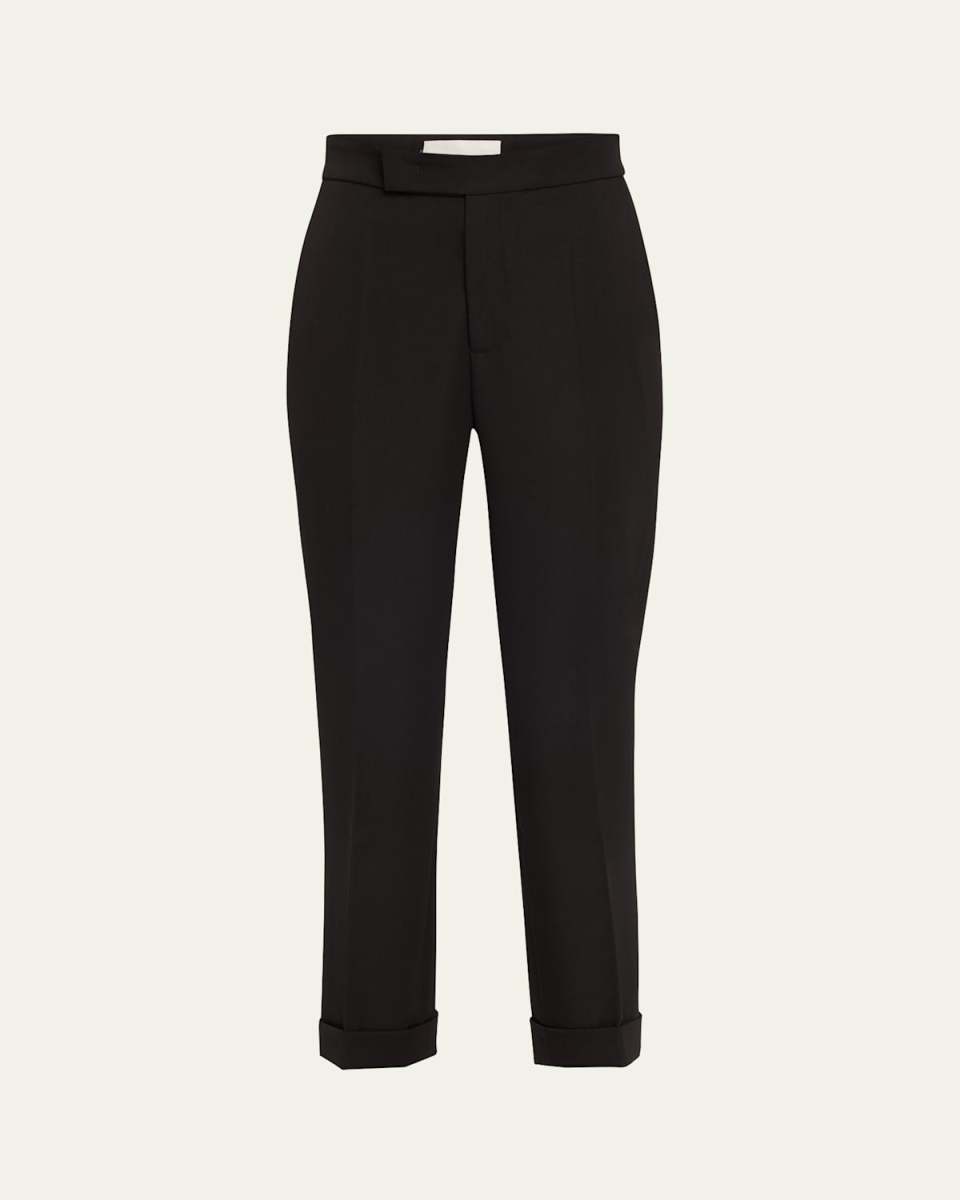 Angela Skinny Leg Wool Trousers