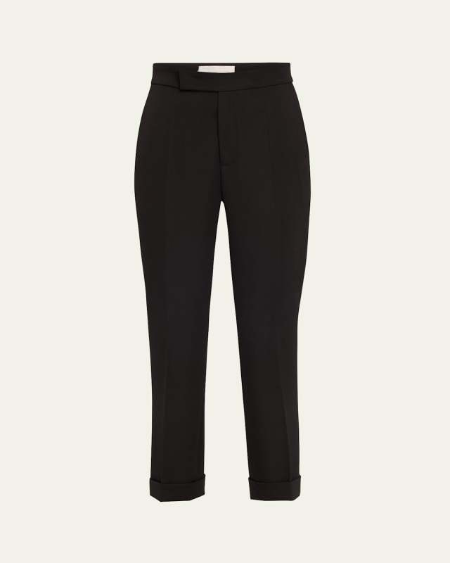 Angela Skinny Leg Wool Trousers