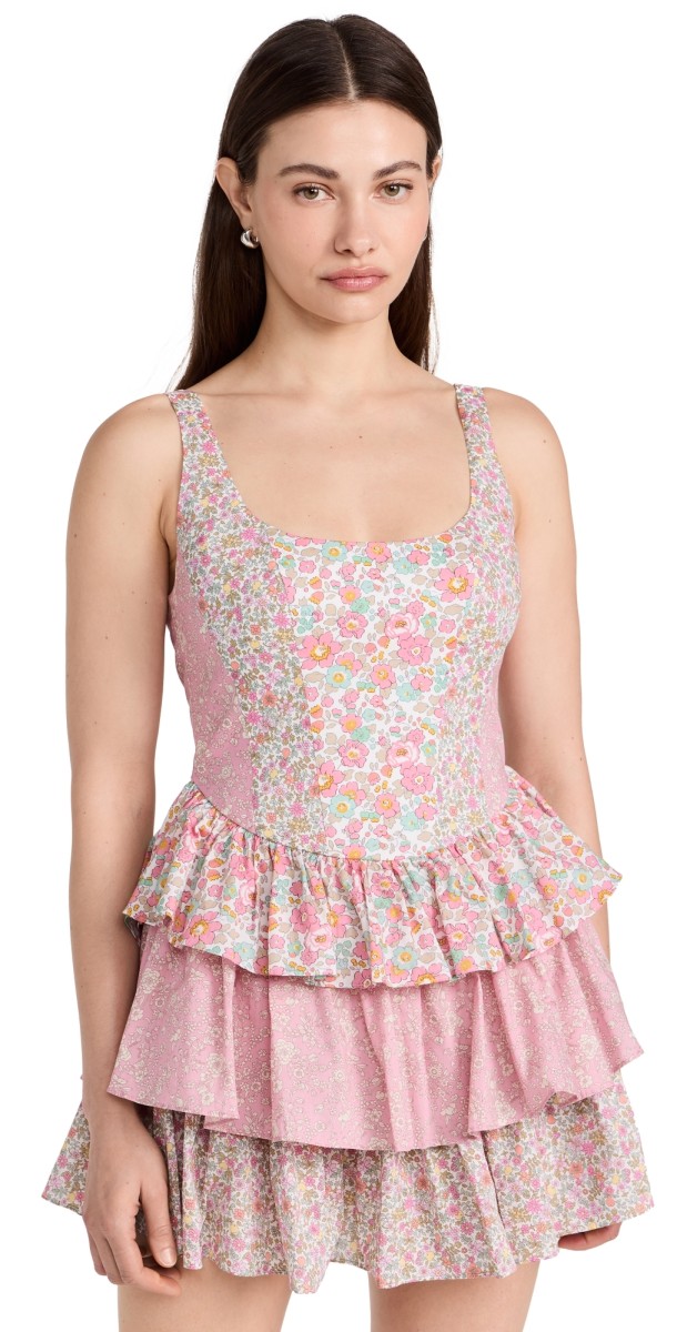 LoveShackFancy Ganetta Dress Painted Buds